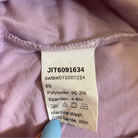 Front button down long sleeve crop top - Picture 5 of 5